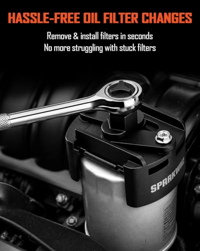 SPARKWHIZ SPRKWHIZ Adjustable Oil Filter Wrench Set