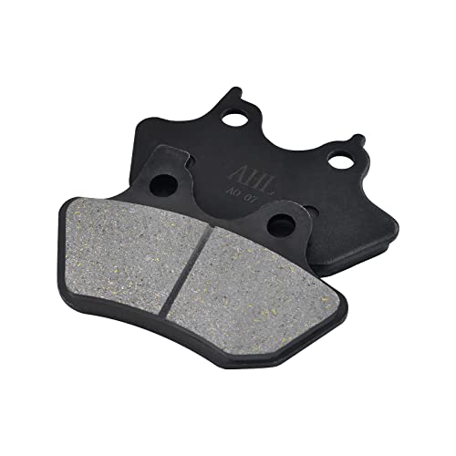 AHL Semi-metallic Front & Rear Brake Pads Set for Harley 2000-2007 FXST Softail Standard，2000-2007 FXSTB Night Train，2001 2002 2003 2004 2005 2006 FXSTBI Night Train