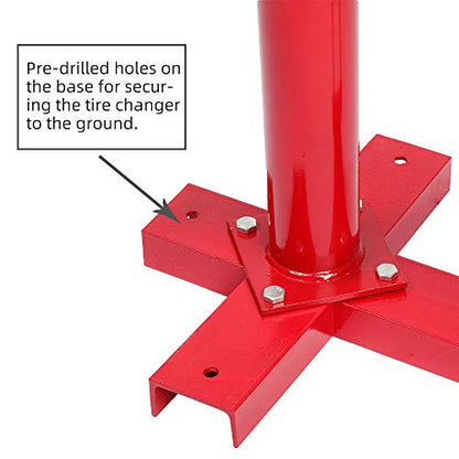 TUFFIOM Manual Tire Changer, Portable Hand Bead Breaker Mounting Tool for 8” to 16” Tires, for Home Garage Small Auto Shop