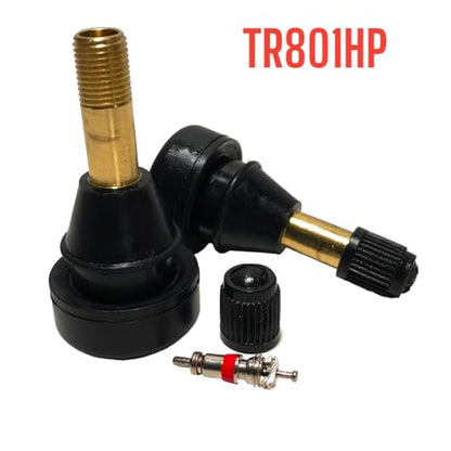 V-PRO Lot of (4) Valves TR801HP High Pressure Snap-in Tire Valve Stem 1.25" Height - .625" Hole EPDM Rubber (4)