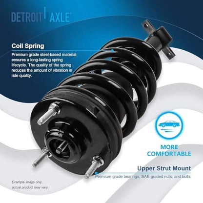 Detroit Axle - Struts Shocks Kit for 2007-2013 Chevrolet Silverado 1500 - size: 6AQS501742/ strut shock sway kit