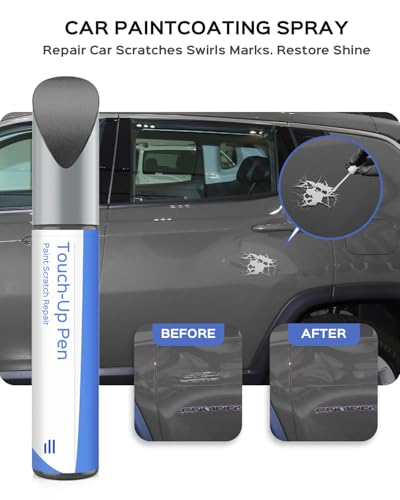 PDN Sting Gray Touch Up Paint Compatible with Jeep Exact Match Chips and Nicks Touch Up - color: Sting Gray(PDN) Compatible with Cherokee/Compass/Grand-Cherokee/Renegade