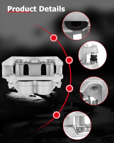 cciyu Front Left & Right Disc Brake Calipers With Bracket 18B4751 18B4750 - size: Front[18B4751+18B4750]