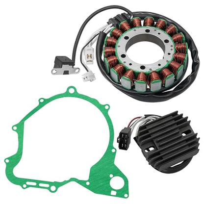 Caltric Stator and Regulator Rectifier with Gasket Compatible With Yamaha V Star 650 Xvs650 Custom 2004-2016