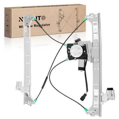Front Driver Side Power Window Regulator with Motor fit for 2002-2009 Chevy Trailblazer EXT, GMC Envoy XL XUV, 2004-2007 Buick Rainier, 2003-2008 Isuzu Ascender, Olds Bravada, Saab 9-7X, Left - style: Front Driver Side