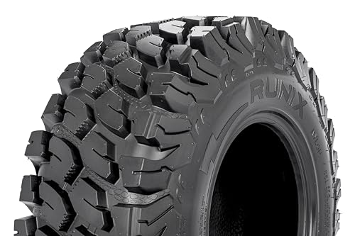 RUNIX UTV SxS Radial Tires, RUNIX TerraVance, 35X10R15, 35X10-15, 8PR, Radial Tire, Set of 4, All Terrain, Tubeless - size: 35X10R15