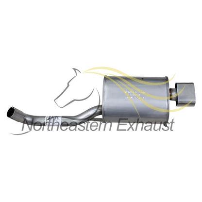Exhaust Rear Muffler Compatible for 2012-2017 Fiat 500 1.4L | Stainless Steel | Northeastern Exhaust | Free Clamp Included | Automotive Replacement Part - color: Rear Muffler