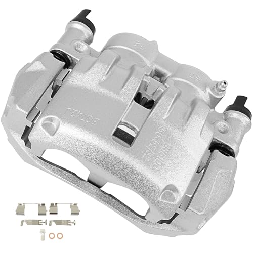 cciyu Front Left Disc Brake Caliper Assembly w/Bracket 18B5524 - size: Front Left[18B5524]