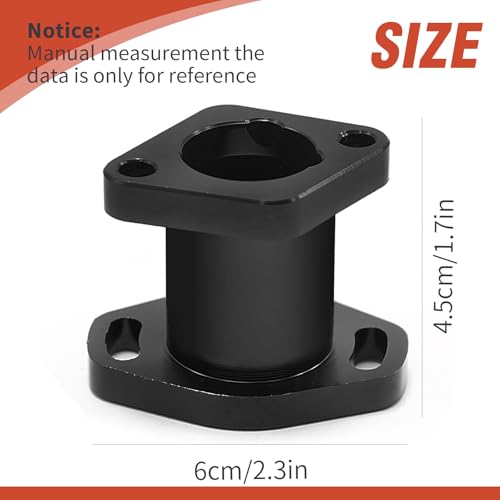 Intake Pipe Inlet Manifold Kit, Black CNC Inlet Pipe Manifold with Gasket Screws, Replacement for Coleman ct200u bt200x GX160 GX200