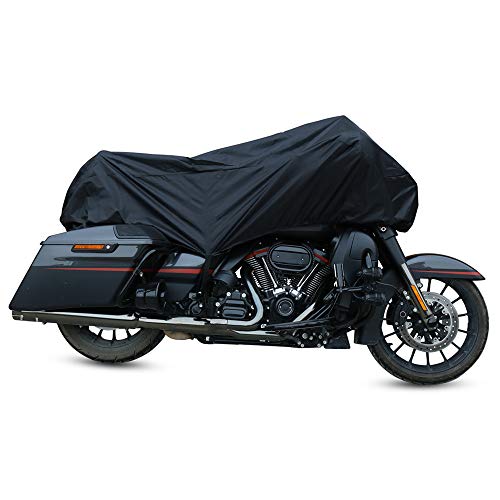 X AUTOHAUX XL Motorcycle Half Cover for Harley Full Dress Touring Cruiser - color: Black, size: XL