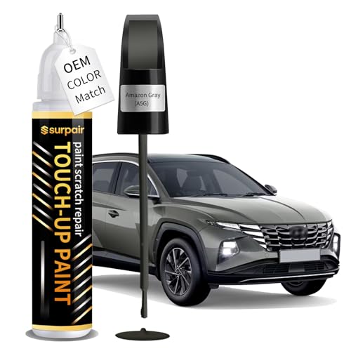 Amazon Gray A5G Touch up Paint for Hyundai Car Scratch Remover Pen - color: Amazon Gray (A5G)