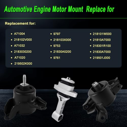 Engine Motor Mount fit Hyundai Accent/Kia Rio 12-17 1.6L 2.0L Auto - size: 2012-2014 Attitude 1.4L L4 1.6L L4