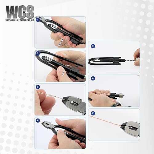 8.25 Inch Safety Lock Wire Twister - 3 in 1 Wire Pliers - Versatile Twisting Tool for Ensuring Safe & Reliability in Aviation, Automotive and Mechanical Applications - size: 8.25 Inch