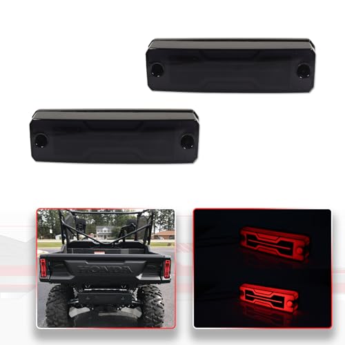 ATV LED Tail Lights for 2014-2024 Honda Pioneer 520 700 1000 - color: Smoked Lens Red LED