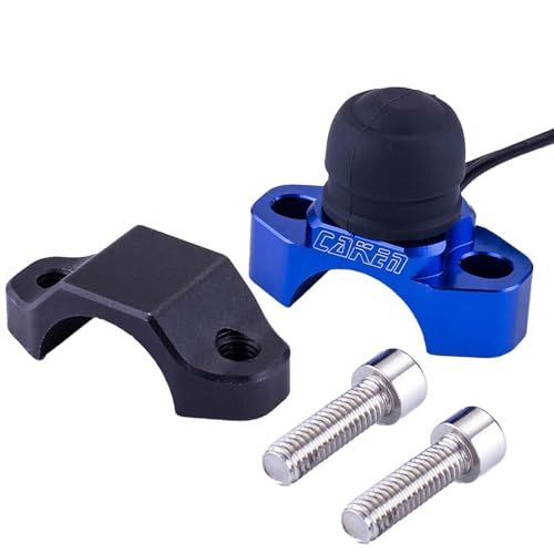 Motorcycle ATV Water Proof Engine Start Stop Kill Switch Button - color: Blue