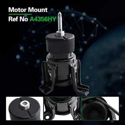 Engine Motor Mount and Transmission Mount kit Compatible with Altima - size: A4355HY A4365HY A4356HY A7362 A7386 A7372
