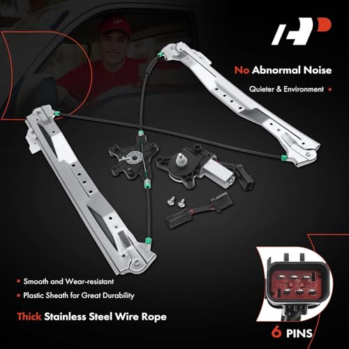 A-Premium Front Driver Side Power Window Regulator and Motor Assembly - style: Front Driver Side(LH)