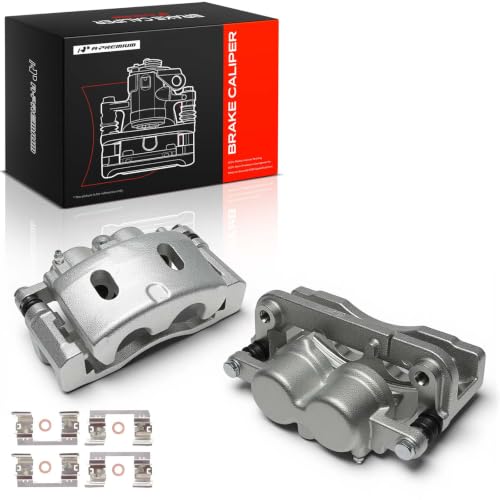 A-Premium Front Left and Right Side Disc Brake Caliper with Bracket - style: #18-B4918A+18-B4919A