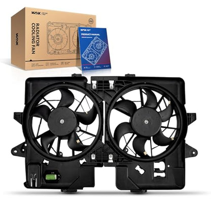 KAX Engine Radiator Cooling Fan, Compatible with 2001-2004 Escape 3.0L, 2001-2006 Tribute 3.0L, Replace # 620132, 75357, 2L8Z8C, 2L8Z8C607EA, 2L8Z8600FA, CF15026, FA70570, FA70168 - size: 2001-2004 Escape 3.0L, 2001-2006 Tribute 3.0L