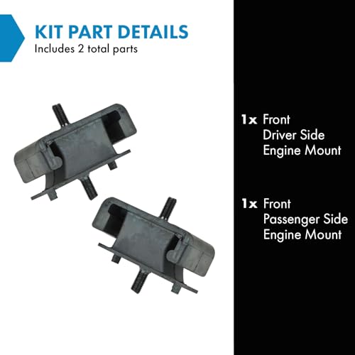 TRQ Front Driver & Passenger Side Engine Mount Set 2 Piece - style: MTA32786