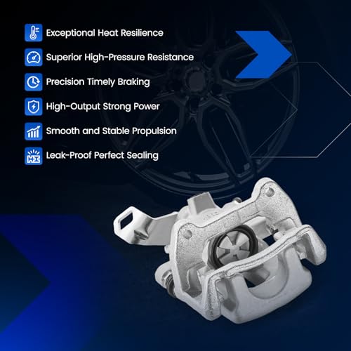 Rear Brake Caliper Assembly for Mini Cooper 2007-2015 1.6L L4 GAS - size: Rear [19B3318 & 19B3319]