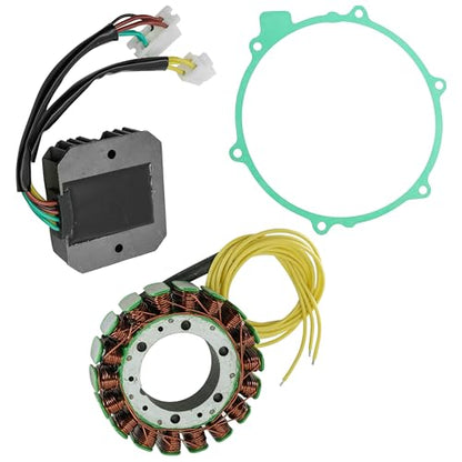 Caltric Stator and Regulator Rectifier with Gasket Compatible with Honda VF750S V45 Sabre 1982 1983 / VF750C V45 Magna 1982-1984
