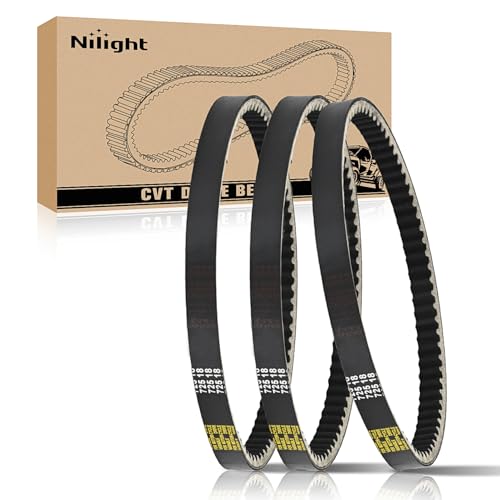Nilight 725 Go Kart Drive Belt Fit for Hammerhead 80T Mudhead 208R 14704 - size: For Hammerhead 80T Mudhead 208R, 3PCS