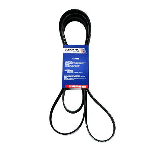 MOCA 7PK2555 EPDM Serpentine Belt for 95-98 Dodge B1500/B250 3.9L 5.2L & 99-03 Dodge Ram 1500 Van 5.2L 5.9L & 04-06 Audi A8 Quattro & Volkswagen Phaeton 4.2L V8 - size: 7PK2555