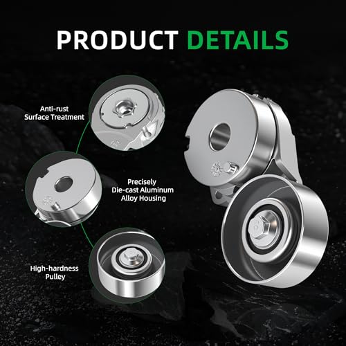 Belt Tensioner and Serpentine Belt Kit #39162 5340442000 7701065089 - size: for Versa 2007-2012