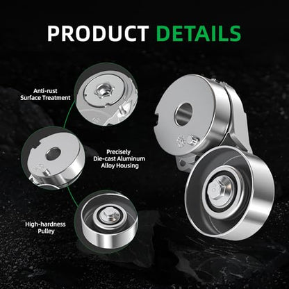 Belt Tensioner and Serpentine Belt Kit #39162 5340442000 7701065089 - size: for Versa 2007-2012