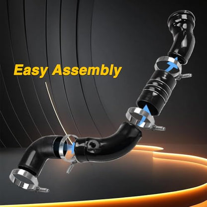 Cold Side Intercooler Tube Hose Pipe Kit Compatible with Ford F250 F350 F450 F550 Super Duty 2011-2016 6.7L V8 Diesel, Replace #:667-300 - size: For 2011-2016