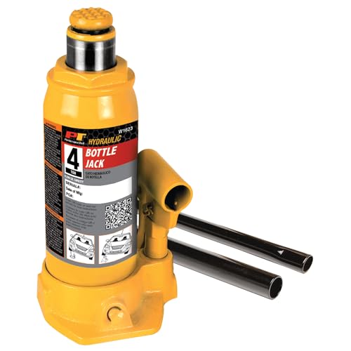 Performance Tool W1623 4-Ton (8,000 lbs.) Heavy Duty Hydraulic Bottle Jack - size: 4-Ton - Standard