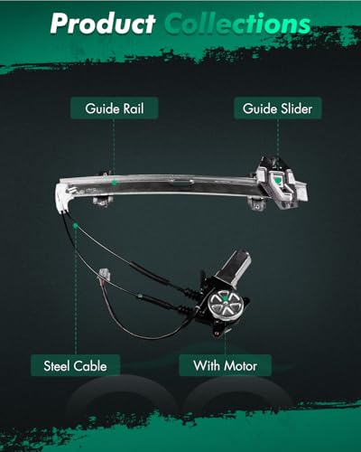 SCITOO Power Window Regulator w/Motor for Honda Accord 1994-1997 - size: 741-713