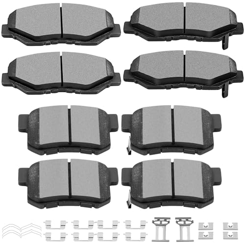Ceramic Brake Pads Kits,SCITOO 8pcs Brakes Pads Set For Honda CR-V 2002-04 - size: Front D914 & Rear D536