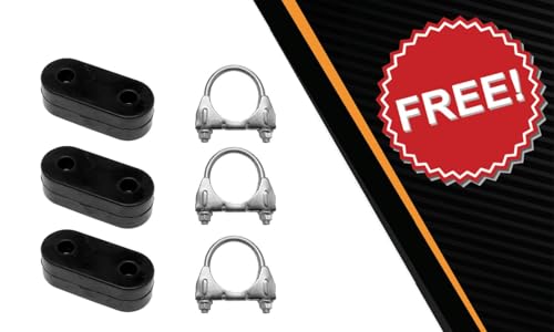 Exhaust Muffler and Tail Pipe Kit Compatible for Chevy Tahoe 2007-2014 5.3L | Stainless Steel | Northeastern Exhaust | Free Clamps and Hanger Included | Direct-Fit Replacement