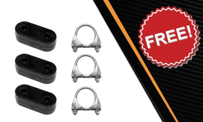 Exhaust Muffler and Tail Pipe Kit Compatible for Chevy Tahoe 2007-2014 5.3L | Stainless Steel | Northeastern Exhaust | Free Clamps and Hanger Included | Direct-Fit Replacement