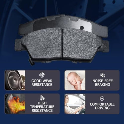 Front Rear Ceramic Brake Pads Sets D1650 D905 Replacement For Nissan Altima 2013 2014 2015 2016 2017 2018 2019 2020 2021 2022 2023 - style: D1650V+D905V