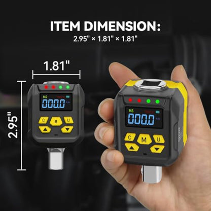 Digital Torque Wrench Adapter 1/2" Drive, 7.5-147.5 ft-lb - size: 200 Nm