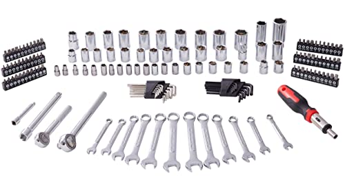 MECHMAX 161-Piece Mechanics Tool Set with SAE Metric Sockets - style: 161 Piece