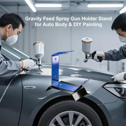 Spray Gun Holder, Gravity Feed HVLP Stand, Benchtop & Wall Mount