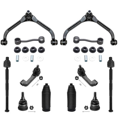 Detroit Axle - 12pc Front End Kit for 2006 2007 Jeep Liberty, 2 Upper - size: 12CS472033/12PC