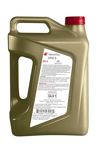 Idemitsu IFG 5 0W-8 Full Synthetic Engine Oil – 5 Quart - size: 5 Quart