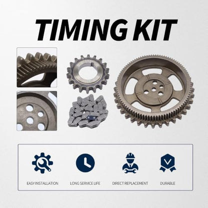 Engine Timing Chain Kit W/Sprocket Compatible with Chevrolet