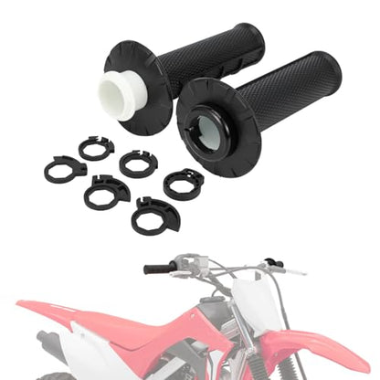 Motorcycle Lock-on Grips 7/8”Handlebar Handle Black - color: black