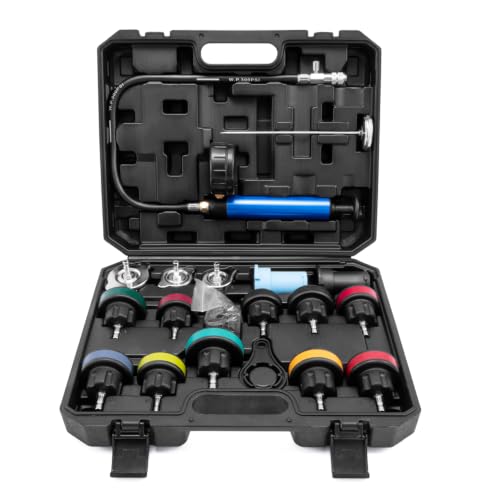 21pc Coolant Pressure Tester Kit, Cooling System Pressure Tester Kit - size: 21PC