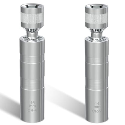 14mm&16mm Spark Plug Socket Set, Spark Plug Tool for 9/16"&5/8" Spark Plugs - color: 14mm&16mm x 3.78"
