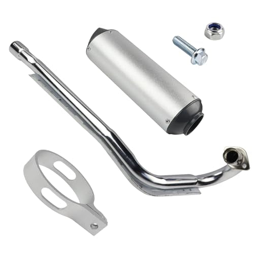 FLYPIG 28mm Muffler Exhaust Pipe kit Assembly fit 125cc 140cc 150cc