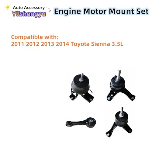 Engine Motor Mount Kit for Sienna 2011-2014 3.5L - size: 2011-2014 Toyota Sienna 3.5L
