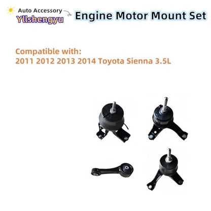 Engine Motor Mount Kit for Sienna 2011-2014 3.5L - size: 2011-2014 Toyota Sienna 3.5L