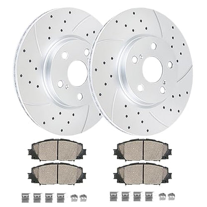 Acinoparts Front Brake Kit for 2009-2019 Toyota Corolla 2009-2014 Matrix - size: HMBK21702